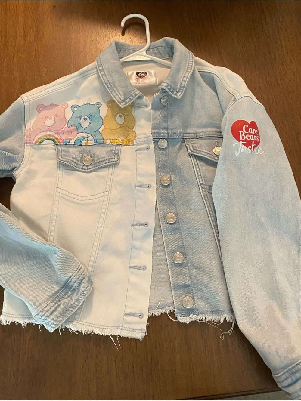 Justice Girls Care Bears Denim Jean Jacket